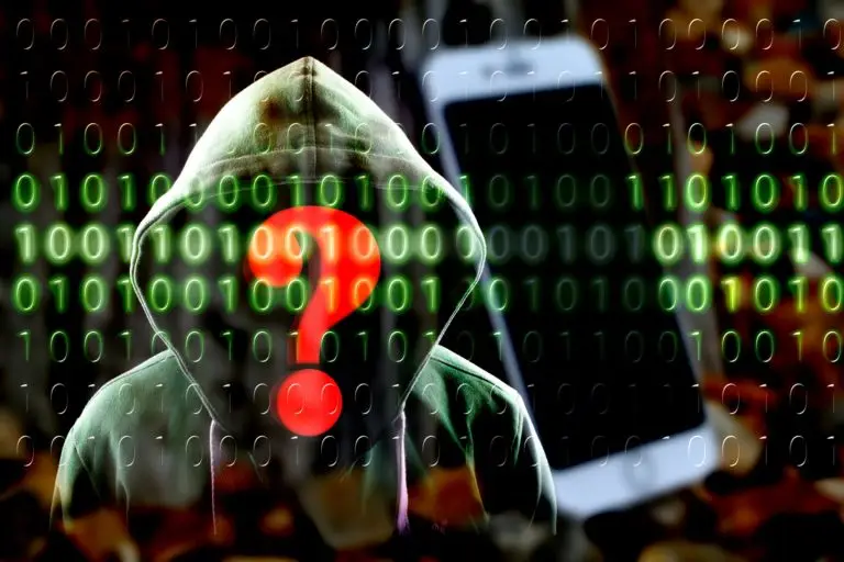 Illustration of a hacker posing a Cybersecurity threat