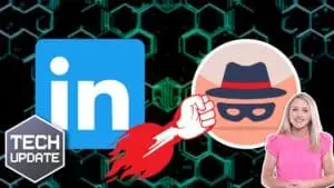 Linkedin Logo and a person